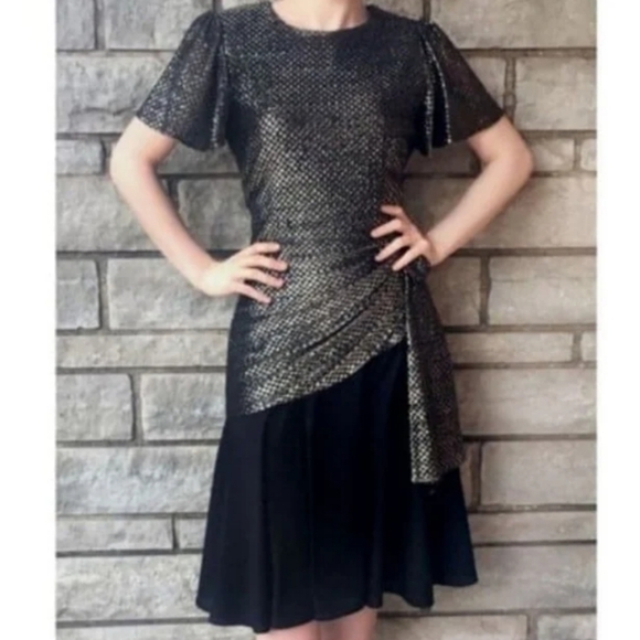 American Vintage Dresses & Skirts - Madonna vtg 80s 1920s inspired formal evening mididress Madonna